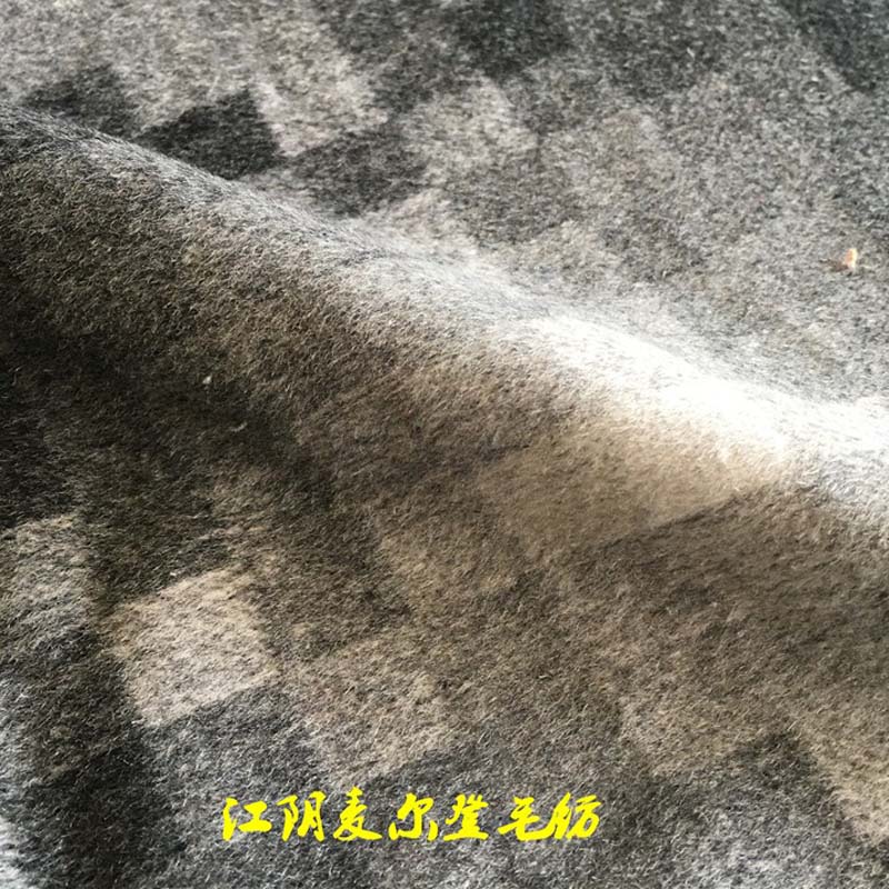 馬賽克格子呢朦朧格品字格順毛